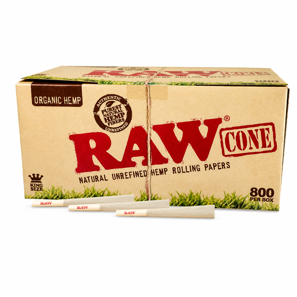 🇪🇸RAW - Organic Hemp box of 800 Cones 有機纖維預捲筒 (800入)