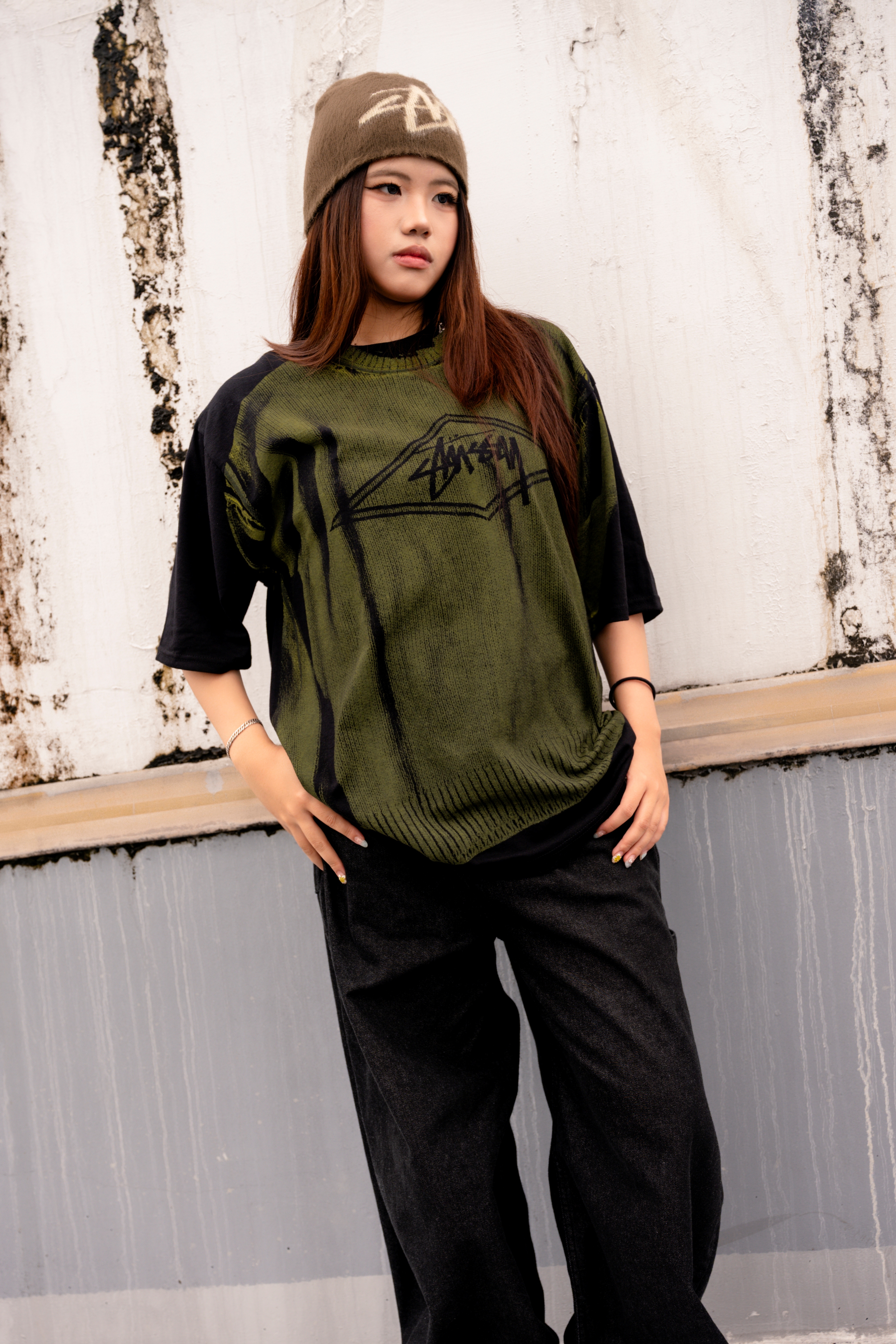 ☆ETW☆【EASY TO WEAR】STUSSY 26SS SWEATER TEE 印刷 做舊 復古刷色 毛衣 短T 短袖 短TEE