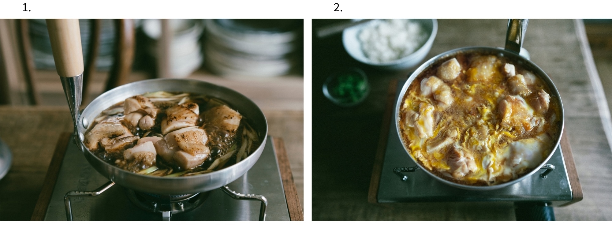 親子丼雞肉滑蛋製作步驟