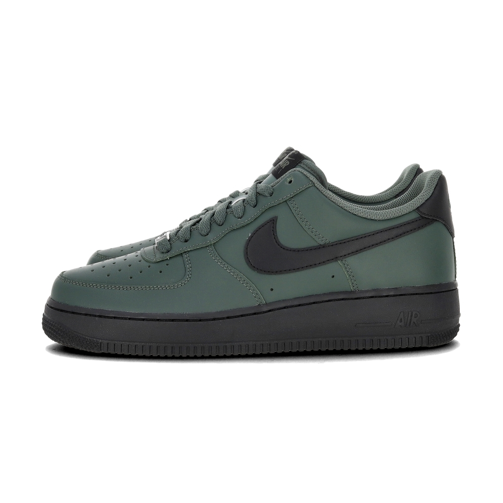 Nike Air Force 1'07 男鞋 深綠黑色 皮革 AF1 低筒 運動 休閒鞋 FJ4146-303