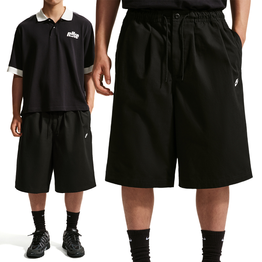 Nike As M Nk Club Straight Strch Sh 短褲 男款 黑色 寬鬆 IO3785-010
