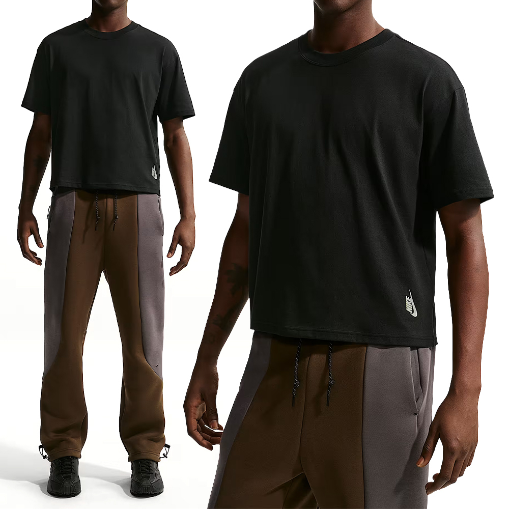 Nike As U Nsw Tee Lse Shrt Boxy ESS 男款 黑色 寬鬆 短袖 II3703-010