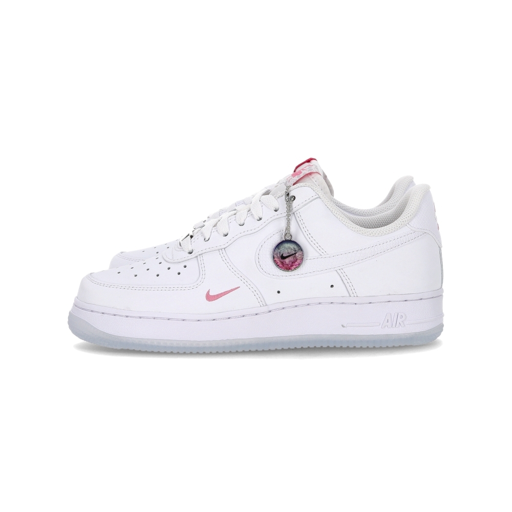 Nike W Air Force 1'07 女鞋 白色 粉色小勾 皮革 AF1 運動 休閒鞋 IV4453-100