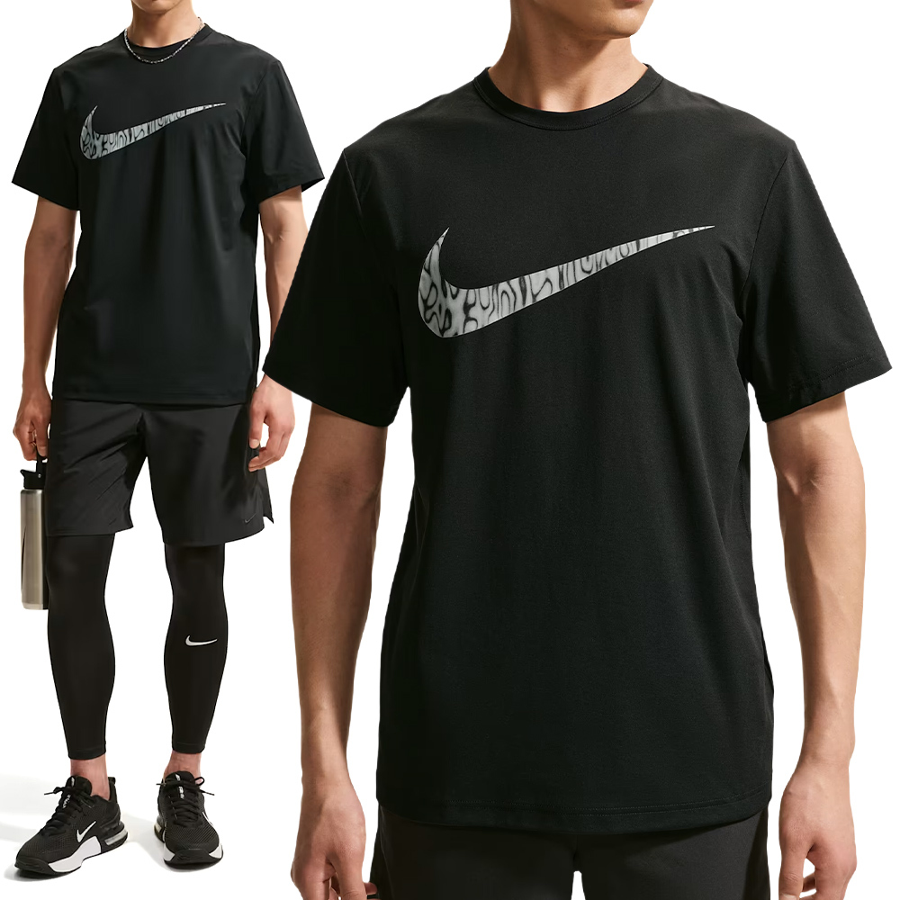 Nike As M Nk Df Uv Hyverse Ss Top 短袖 男款 黑色 速乾 運動 IV4813-010