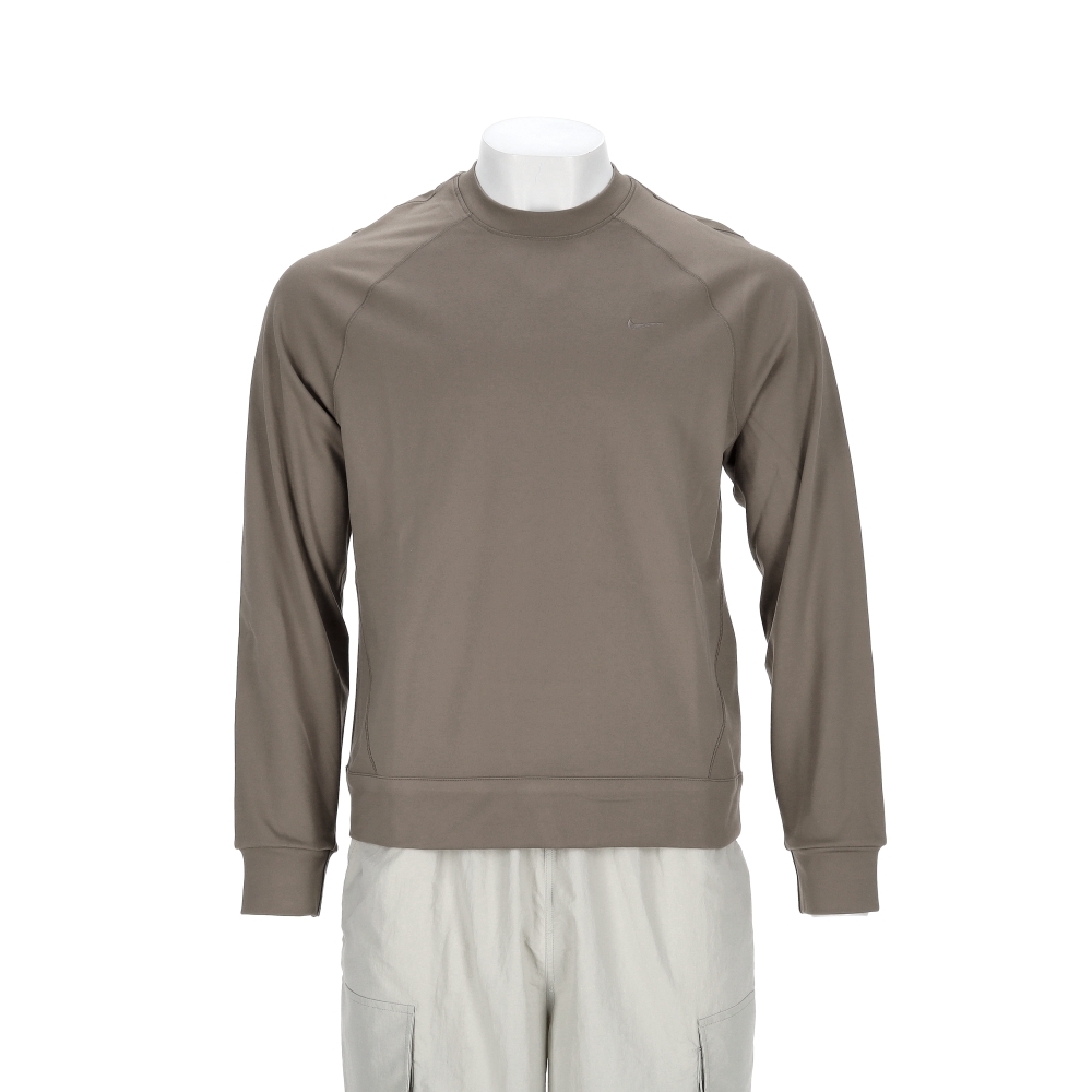 Nike As M Nk Df Uv Prmry Nano LsCr 男款 咖色 快乾 運動 長袖 II1303-214
