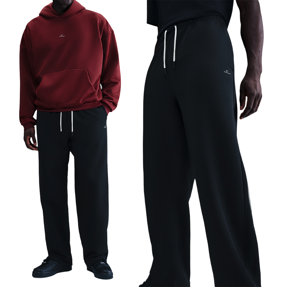 Nike As M Nk Tf Si Brsh Open Hem Pa 男款 黑色 抽繩 長褲 IM6334-010