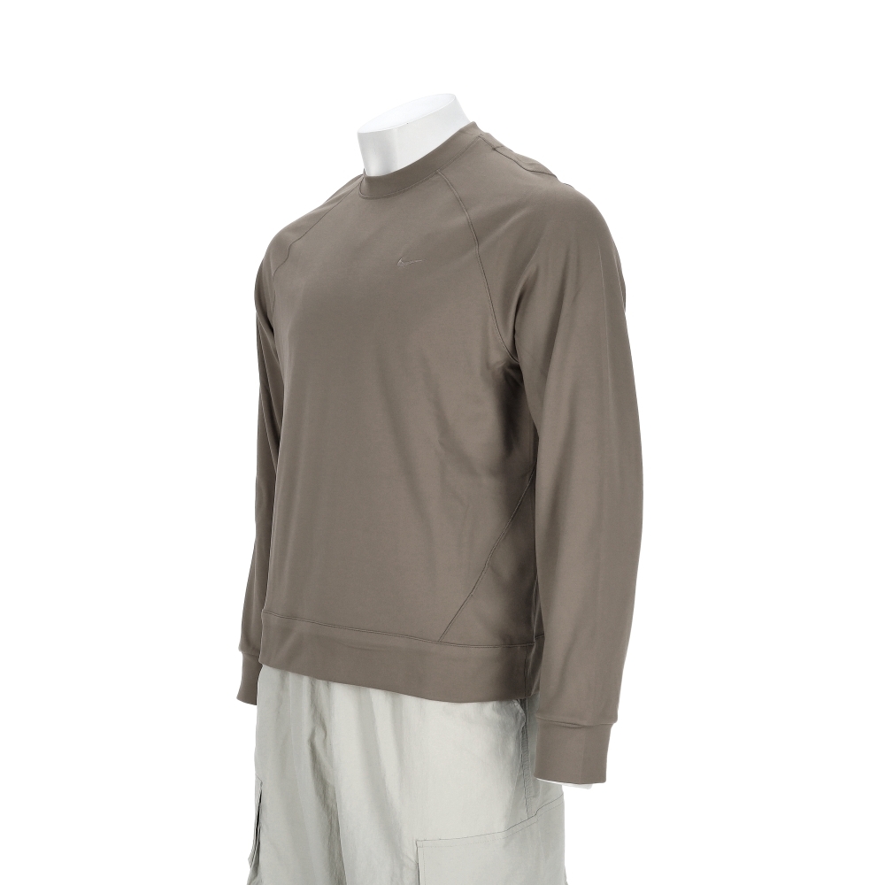 Nike As M Nk Df Uv Prmry Nano LsCr 男款 咖色 快乾 運動 長袖 II1303-214