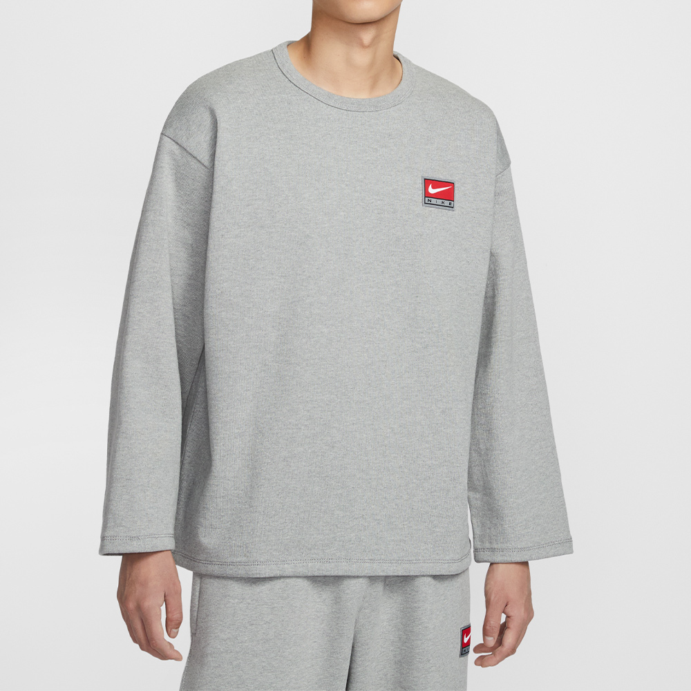 Nike As M Nl Midweight Crew Top 男款 灰色 寬鬆 大學T 長袖 IF1340-063