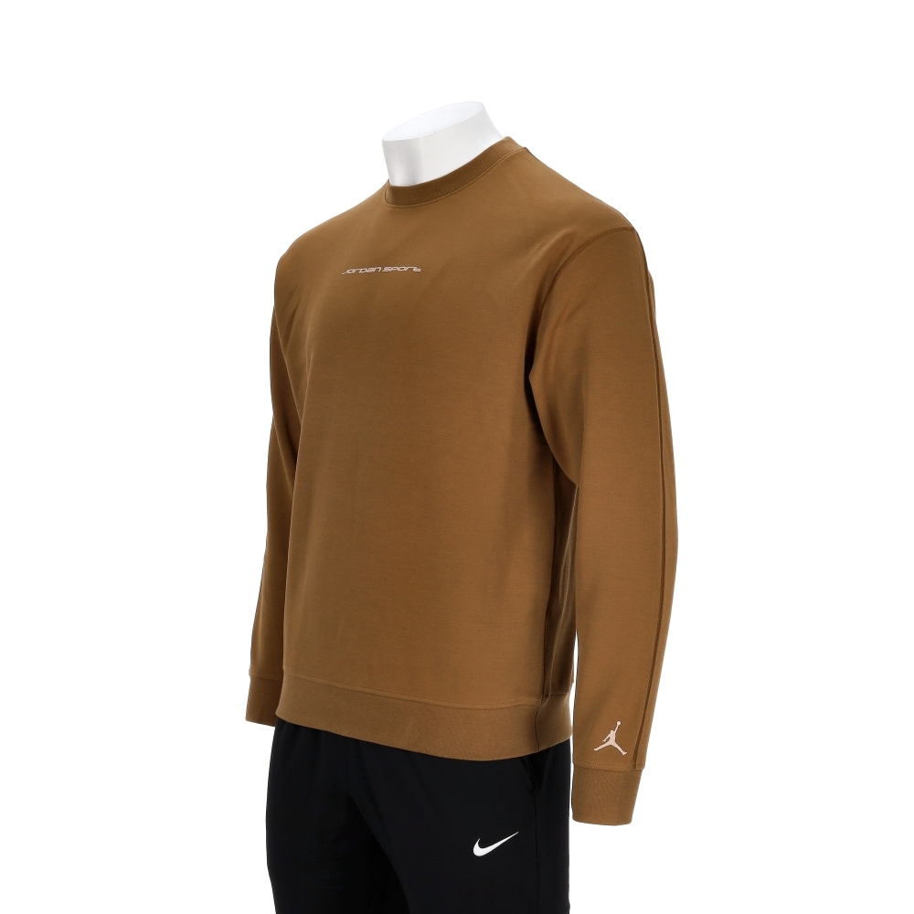 Nike Sprt Hoop Flc Crew 男款 咖色 圓領 大學T 運動 休閒 長袖 IO8978-281