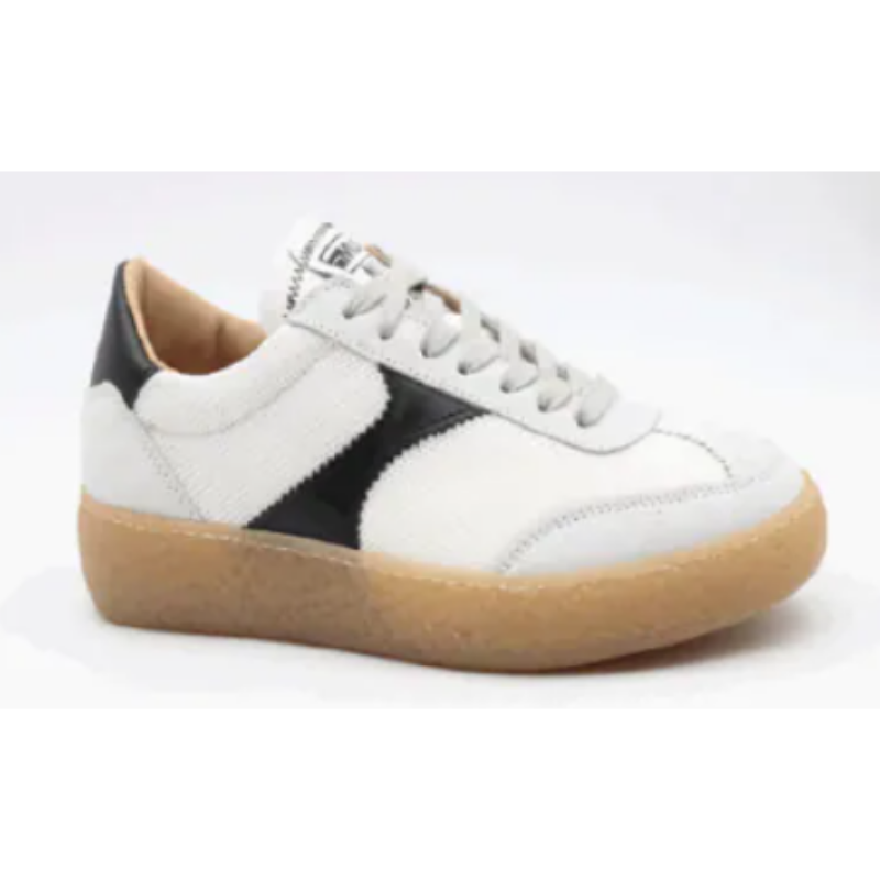 SHO-CCG0831-028 Var S-600 - VELOUR GHIACCIO - TESS. BIANCO - GALAXY NERO - F.DO SNU GOMM. AMBRA 尺碼:42 (A28)