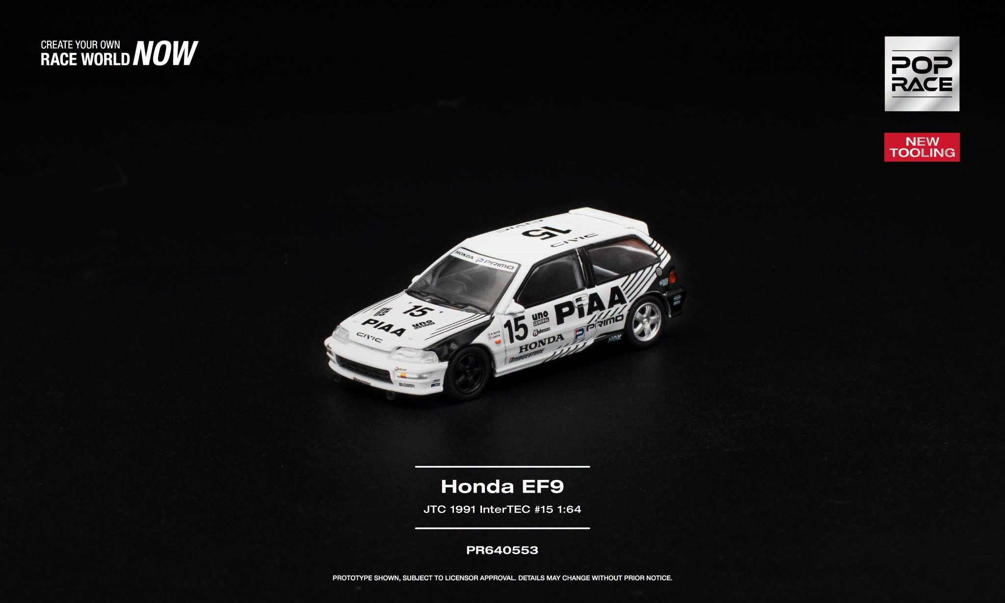 預訂 Pre Order - Poprace HONDA CIVIC (EF9) #15 JTC 1991 InterTEC NEW TOOLING PR640553
