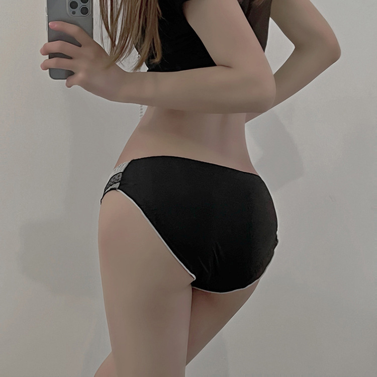 【甜心蕾絲】日系蝴蝶結透膚網紗低腰性感內褲