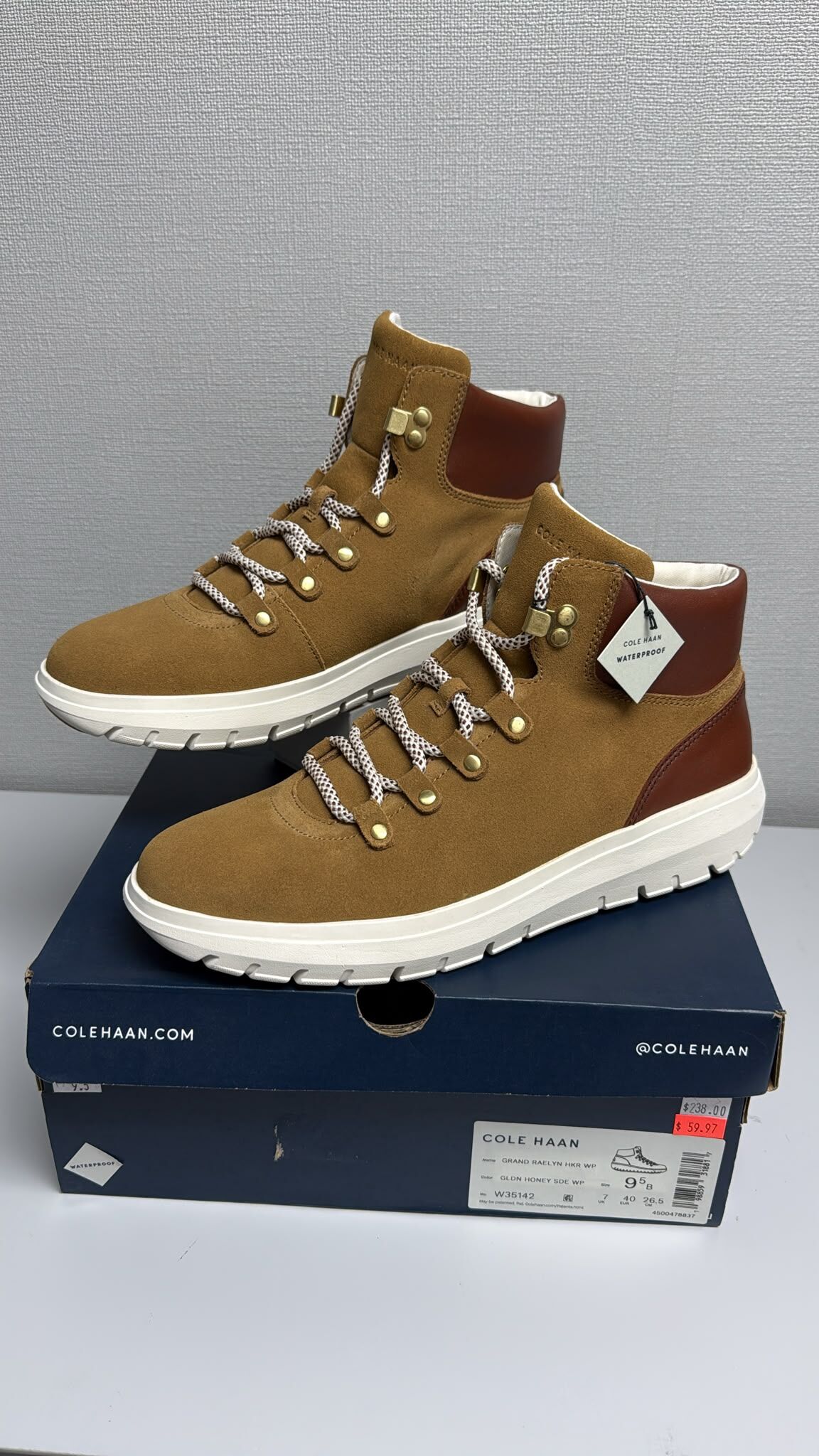 LYS02424 Cole Haan 麂皮戶外登山靴