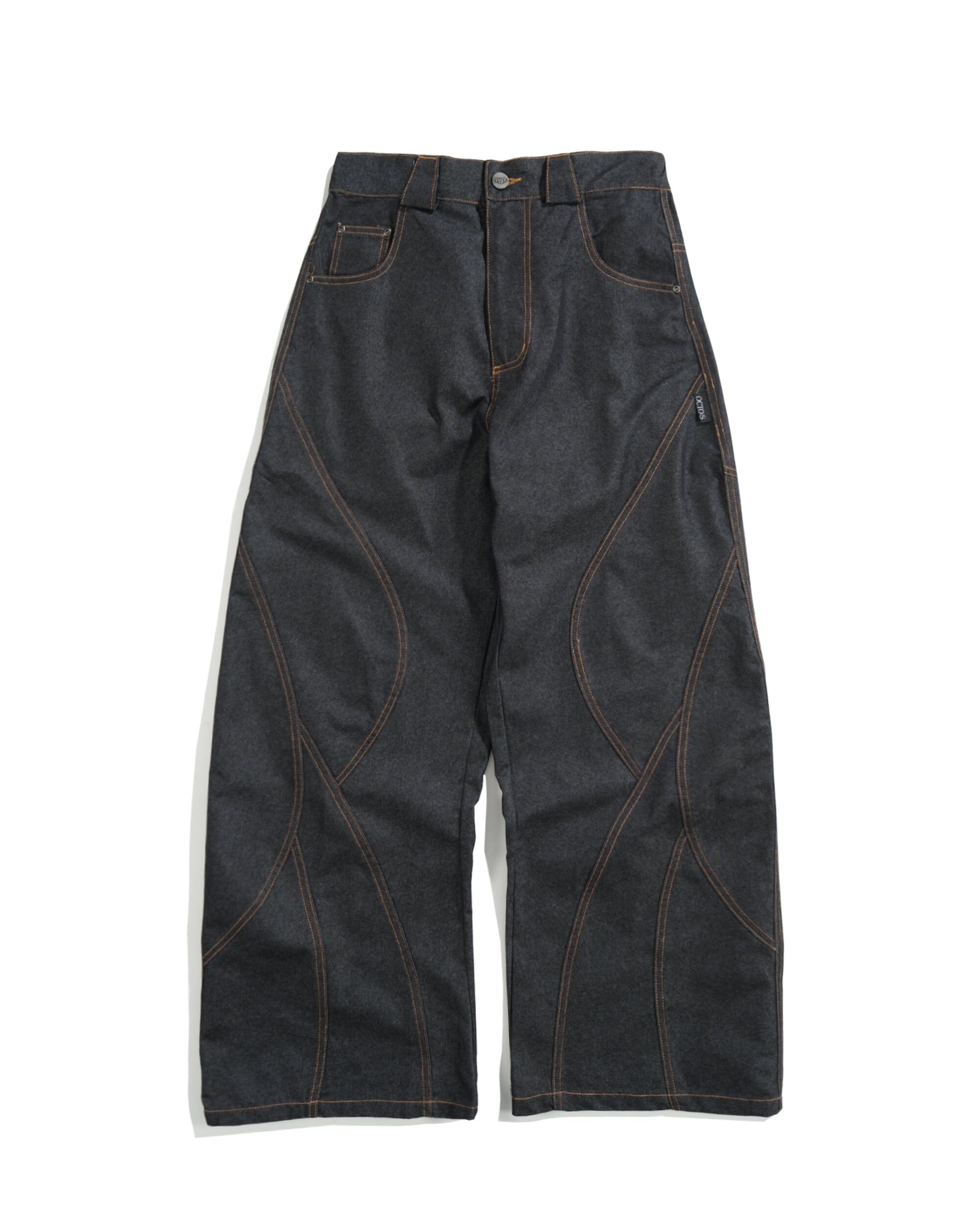 Octo Gambol Race Line Denim Pants - N-Black| S26-SD3-P