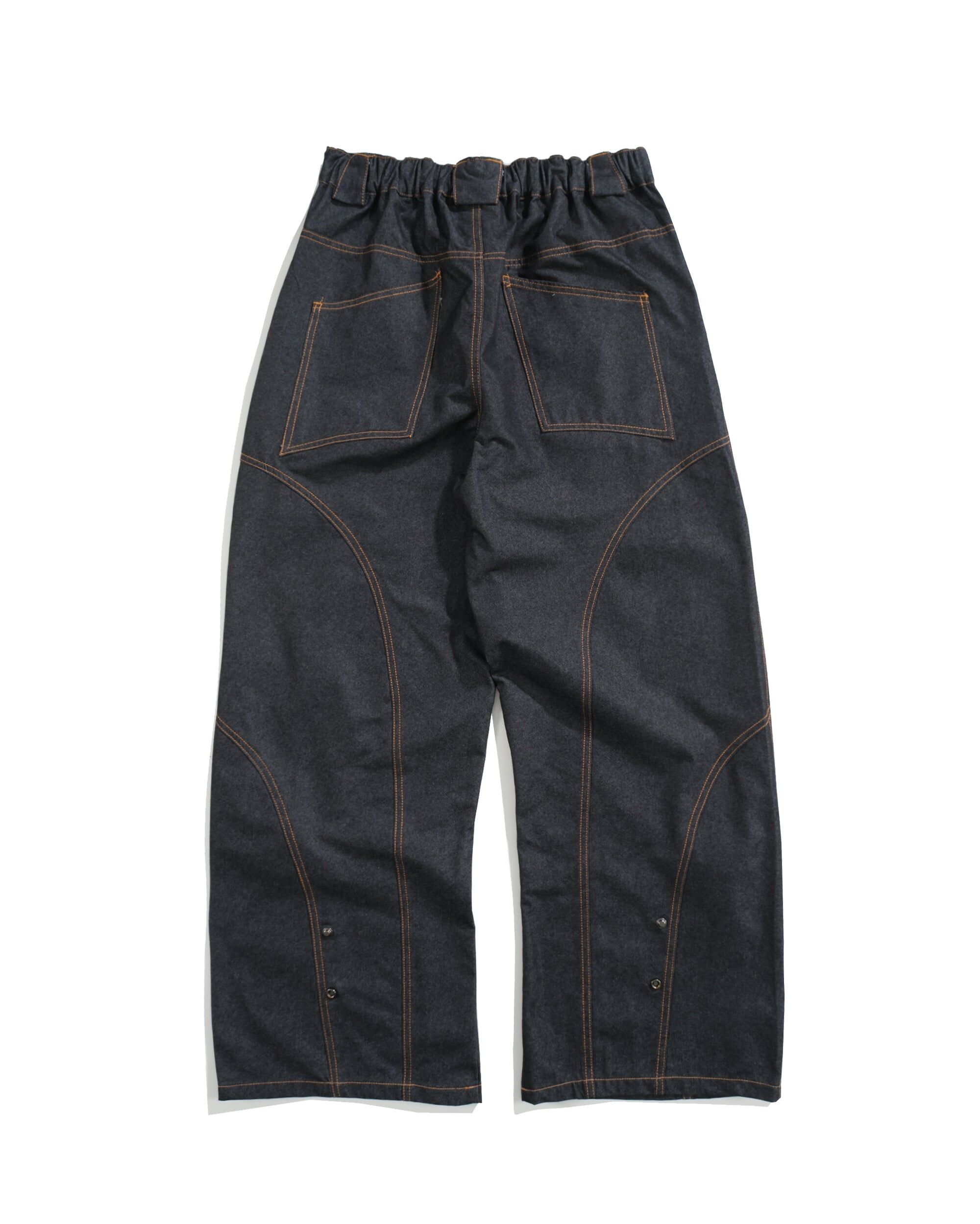 Octo Gambol Race Line Denim Pants - N-Black| S26-SD3-P