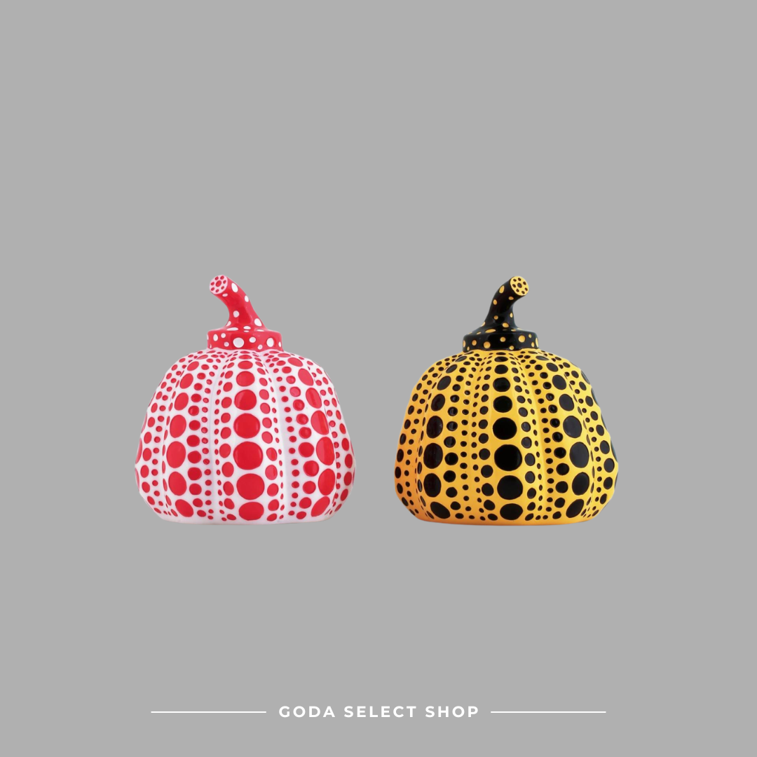 圓點女王 草間彌生 Kusama Yayoi  南瓜 黃色 紅色