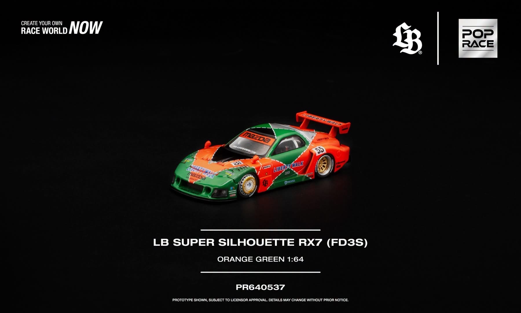 預訂 Pre Order - Poprace LB SUPER SILHOUETTE RX7 (FD3S)  PR640537