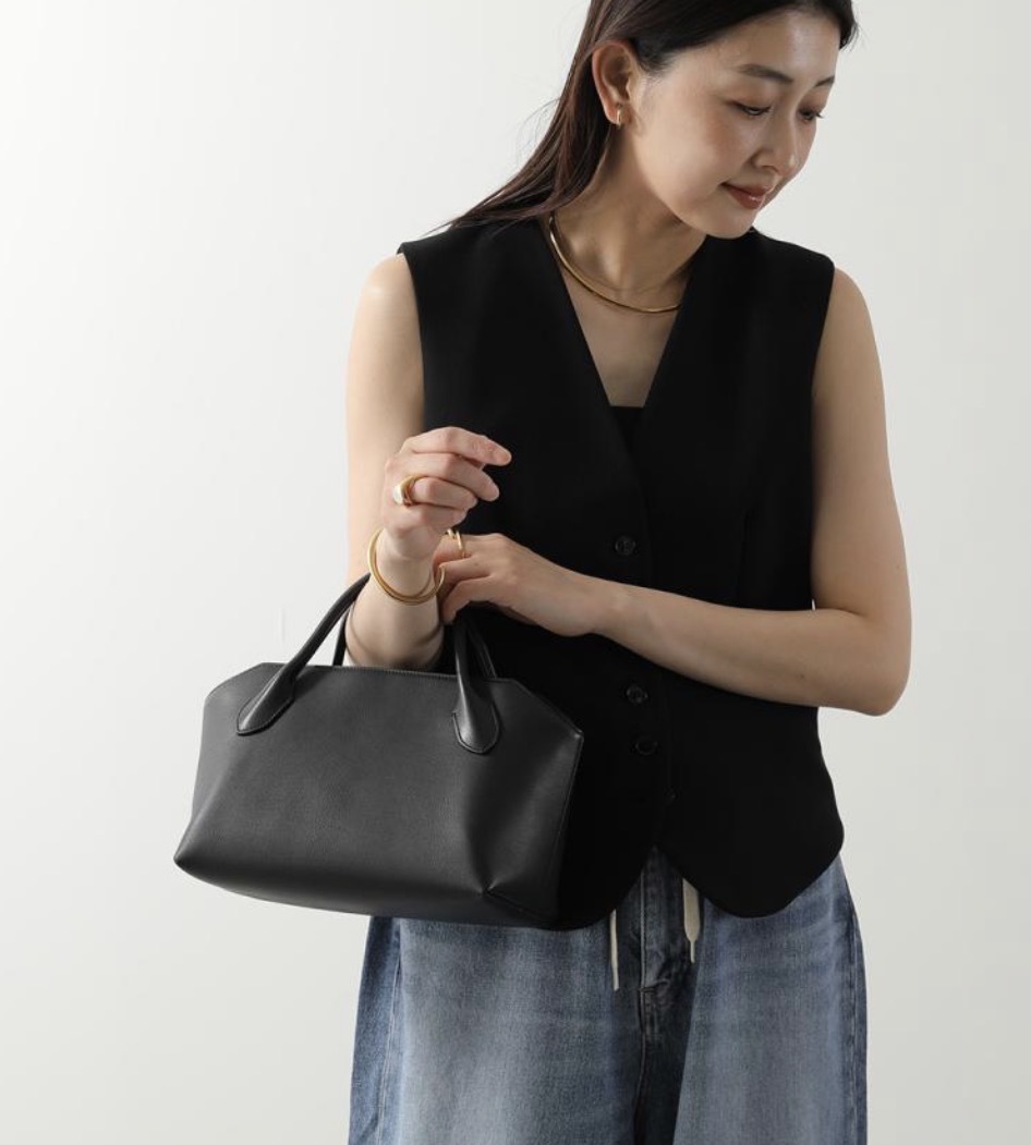 The Row bauletto Trunk Bag 黑色 小牛皮 手袋
