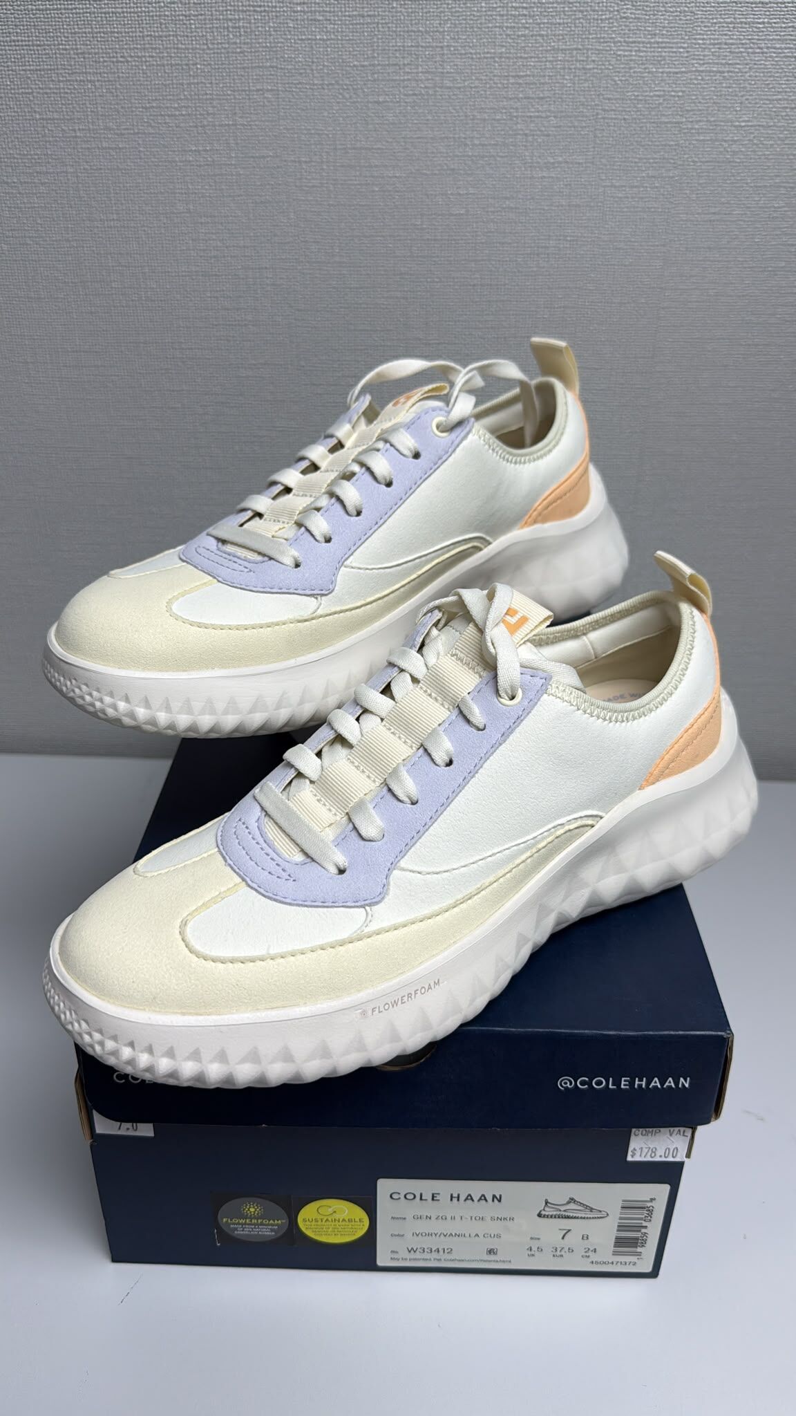 LYS02428 Cole Haan 杏拼橙休閒鞋