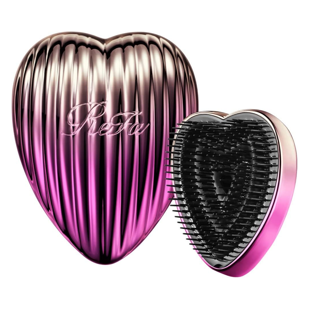 REFA Heart Brush Ray 立體順髮梳連鏡