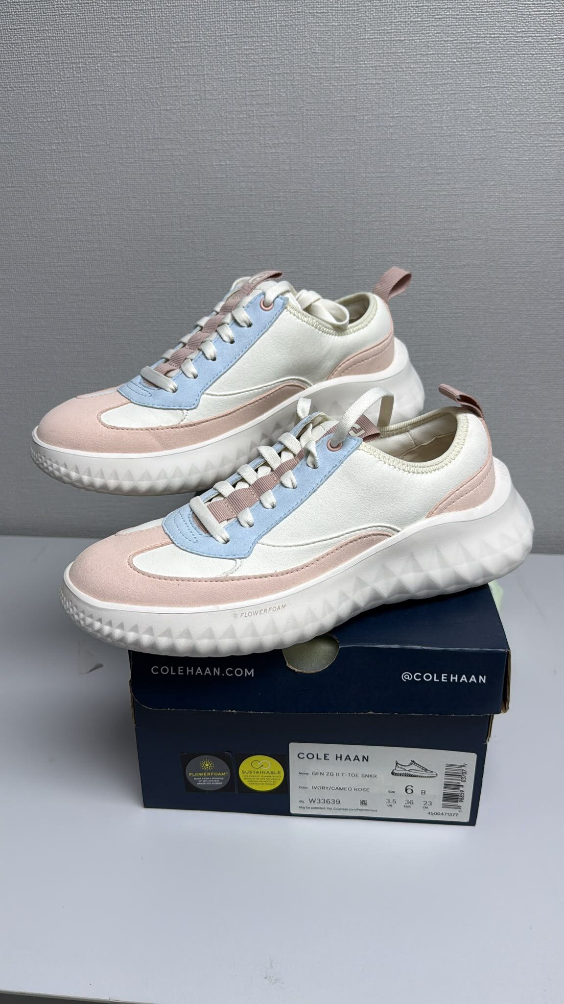 LYS02432 Cole Haan 粉拼藍休閒鞋