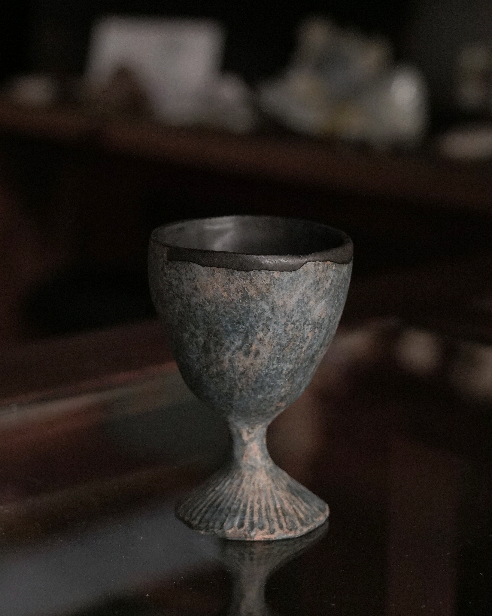 大美 suii｜青花高腳小杯