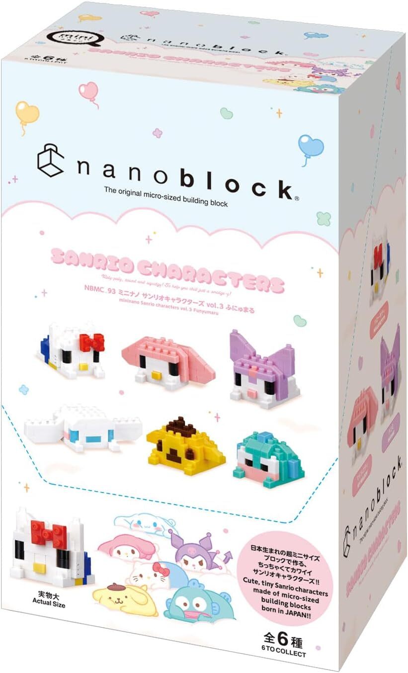 Nanoblock 迷你積木 NBMC_93s mininano 三麗鷗角色 收藏系列vol.3(@6/盒) KD22914