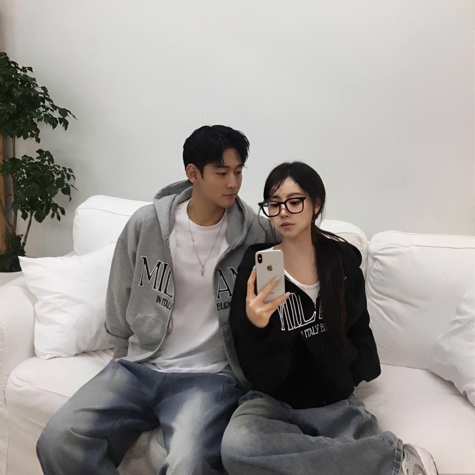 韓系情侶連帽外套｜MINALO 男款女款短版對版外套