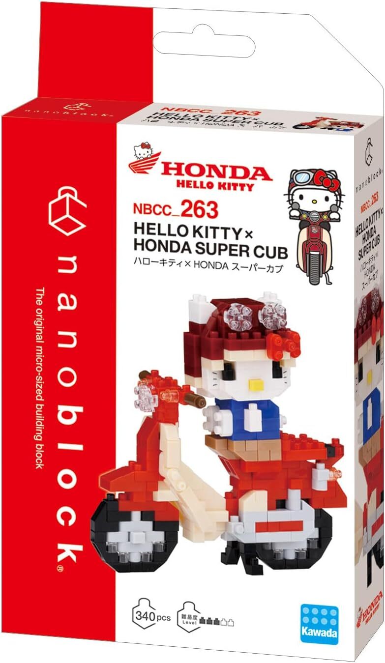 Nanoblock 迷你積木 NBCC_263 Hello Kitty × Honda Super Cub KD23608