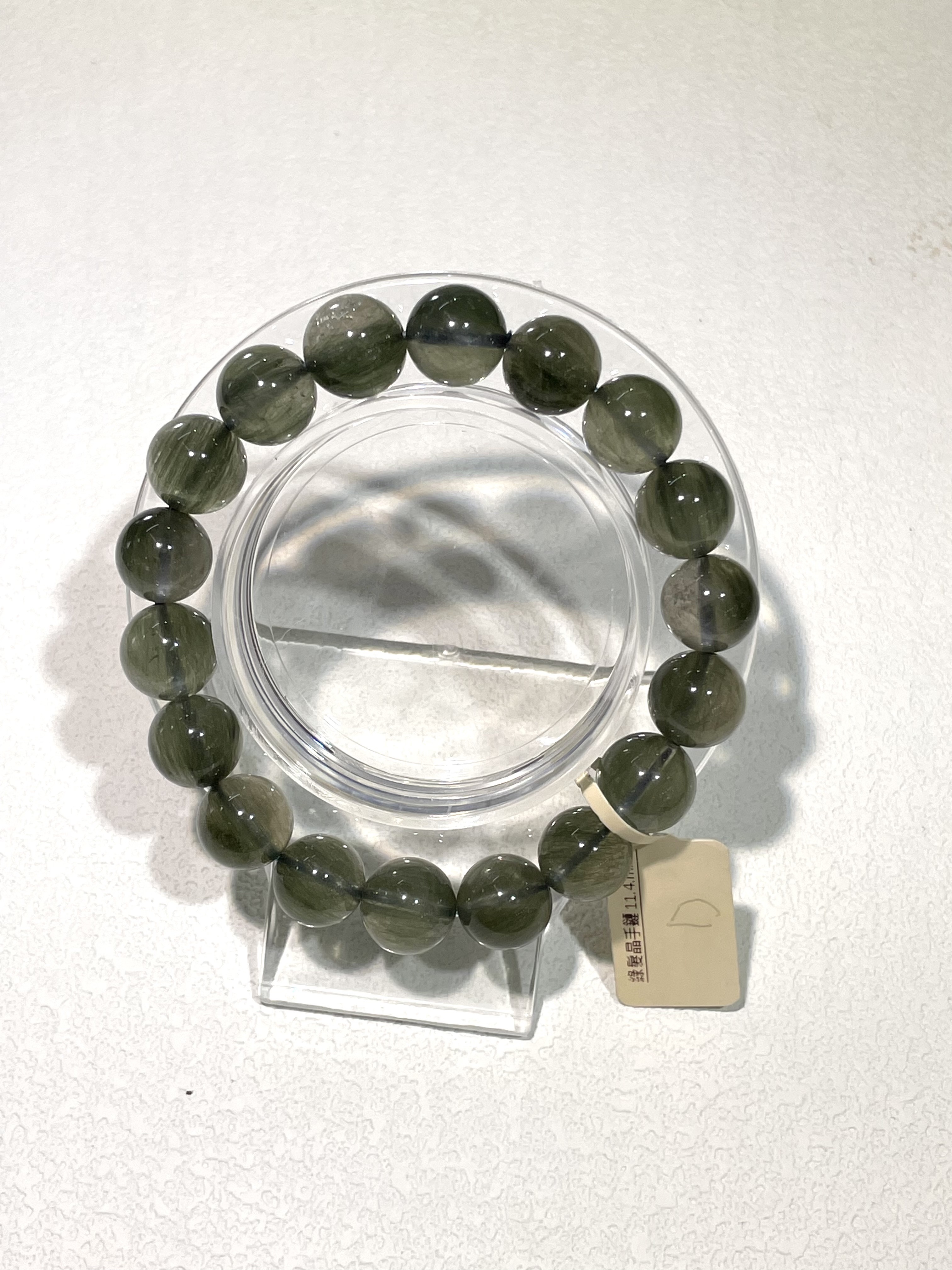 (現貨)綠髮晶手鏈 11.4.mm (4221)