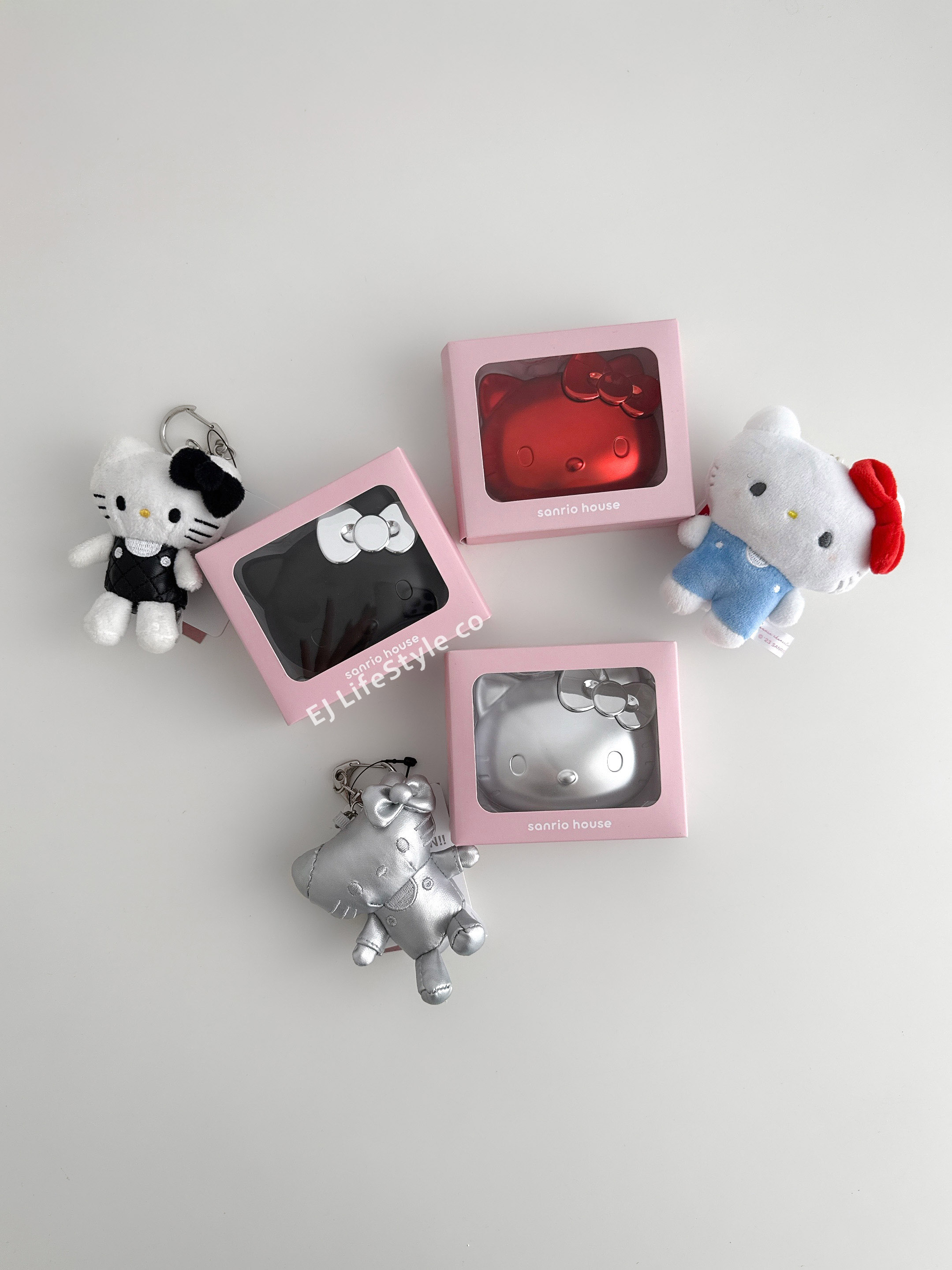 🇯🇵 SANRIO HOUSE HELLO KITTY 金屬 消光 霧面 3D立體鏡 隨身鏡 鏡子 三麗鷗家族 / 現貨