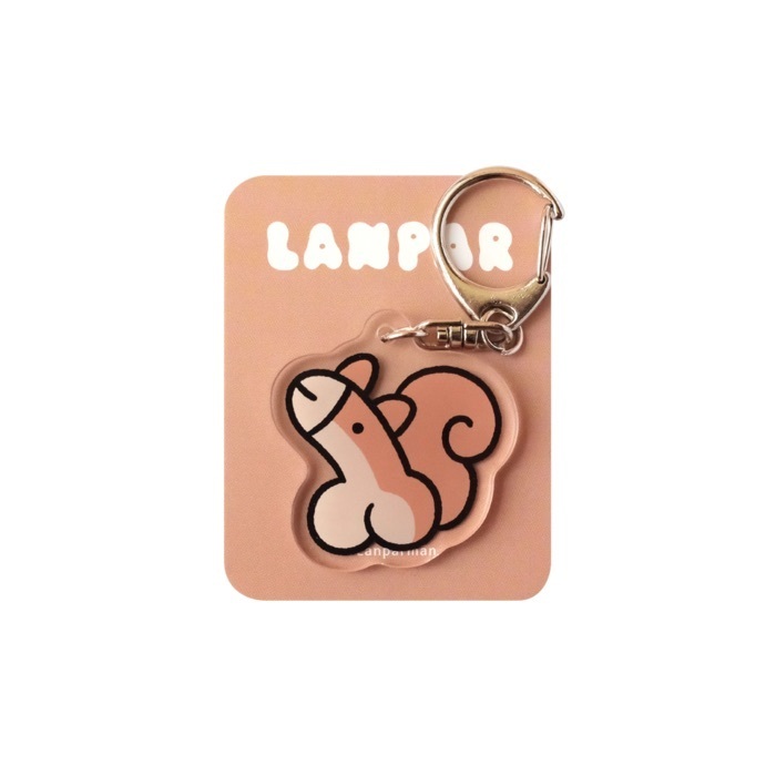 Lanparman｜壓克力吊飾｜松鼠ㄐㄐ