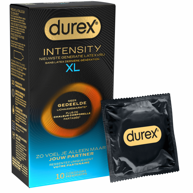 Durex - Intensity XL 激發型10片裝 加大碼 61mm 非乳膠丁腈安全套