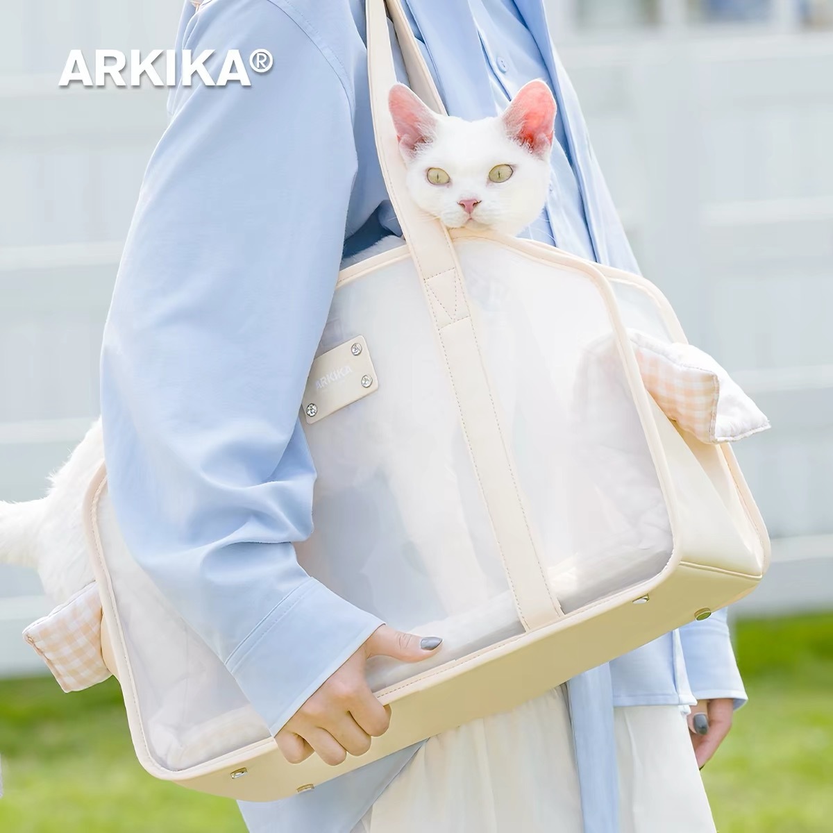 ARKIKA SUMMER MIST LARGE CAPACITY BREATHABLE PORTABLE PET CARRIER BAG