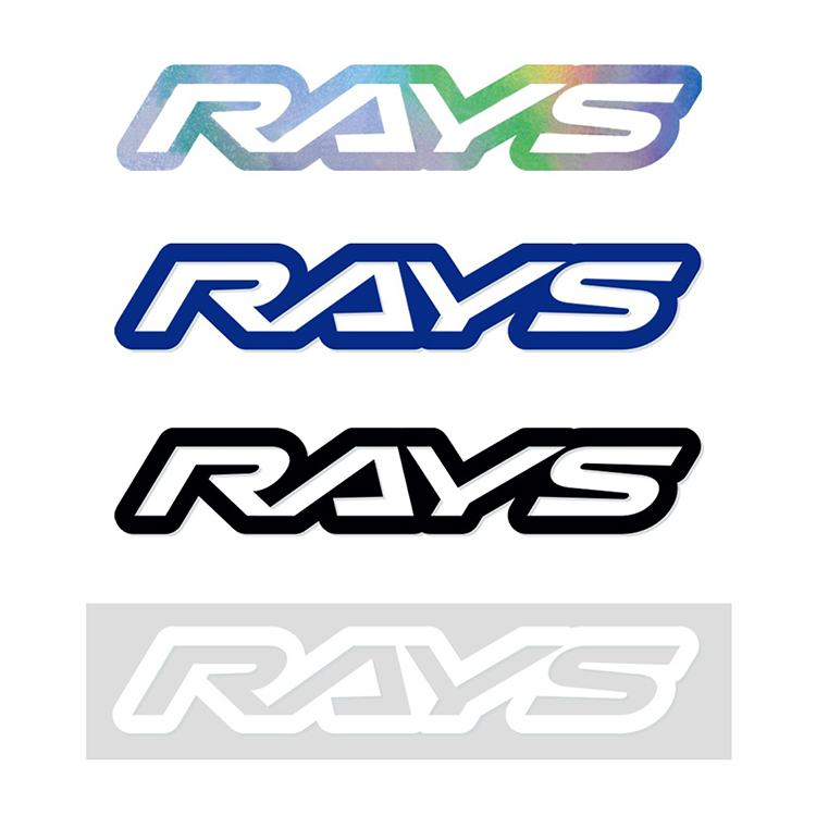 RAYS NO.19 RAYS LOGO 貼紙140mm