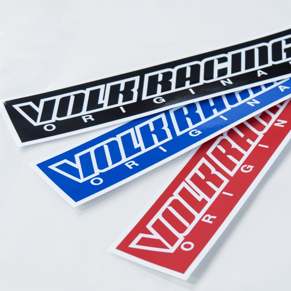 RAYS VOLK RACING LOGO 方形貼紙