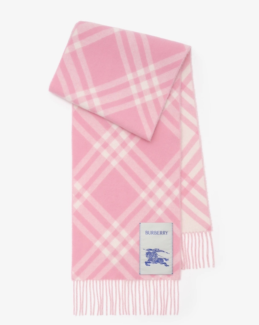 Burberry Classic Check Cashmere Scarf in Sugar Pink 經典格紋羊絨頸巾蜜糖粉色