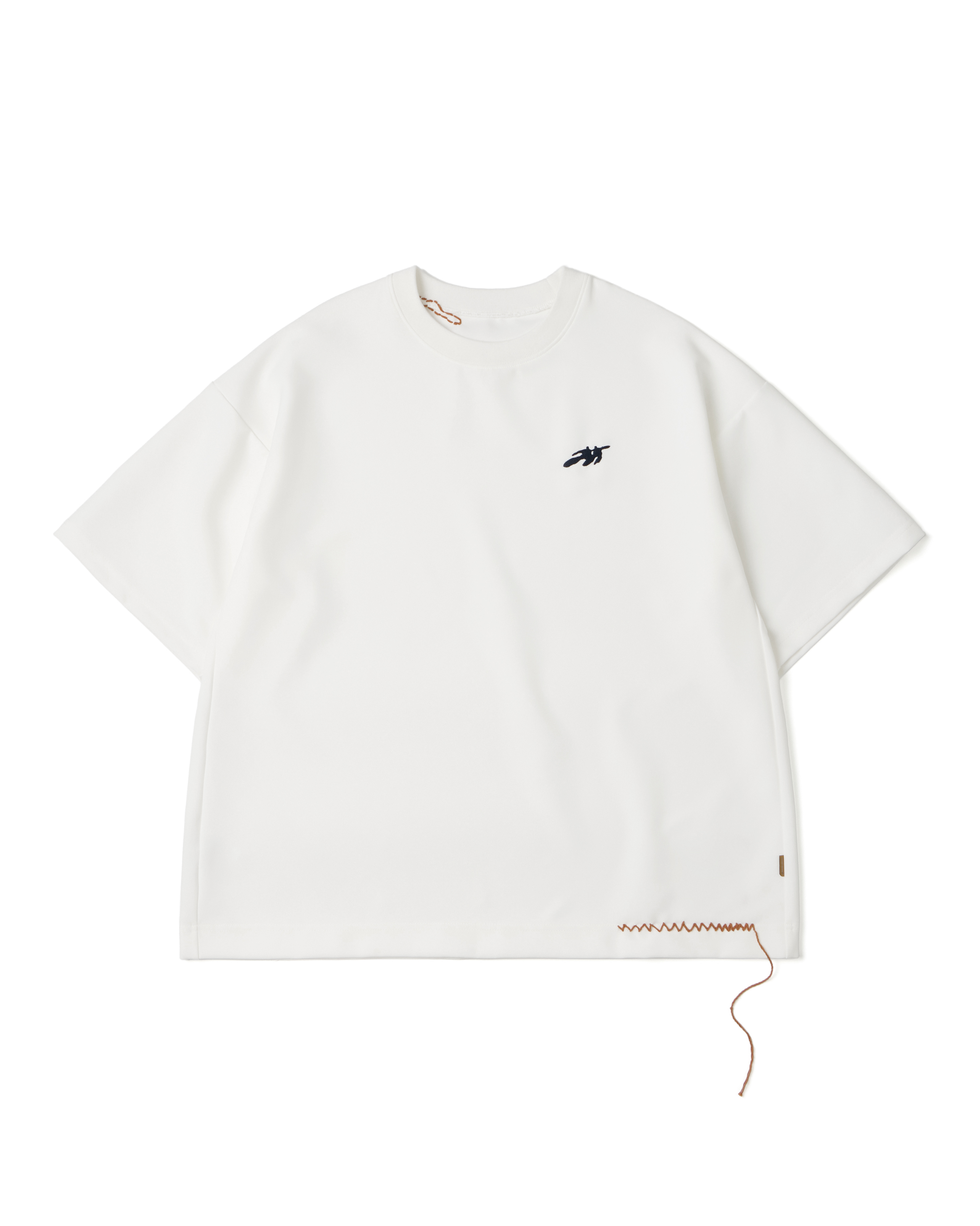 GOOPiMADE MN-T3 06:37 雙人Logo短袖 - White