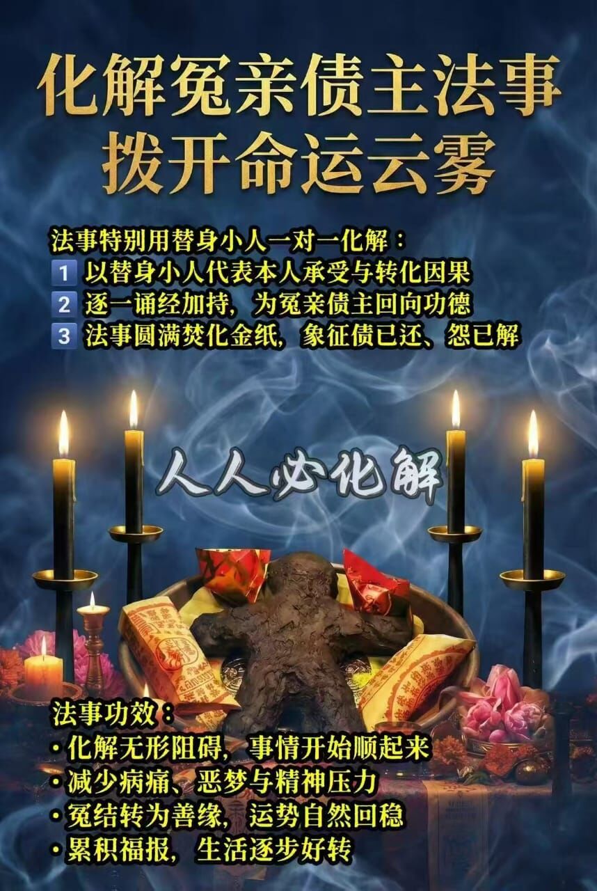 化解冤親債主法事