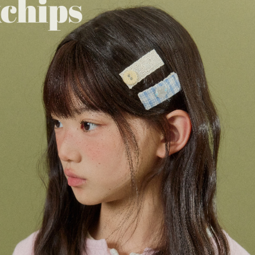 FC 手工布蕾髮夾2入 2款