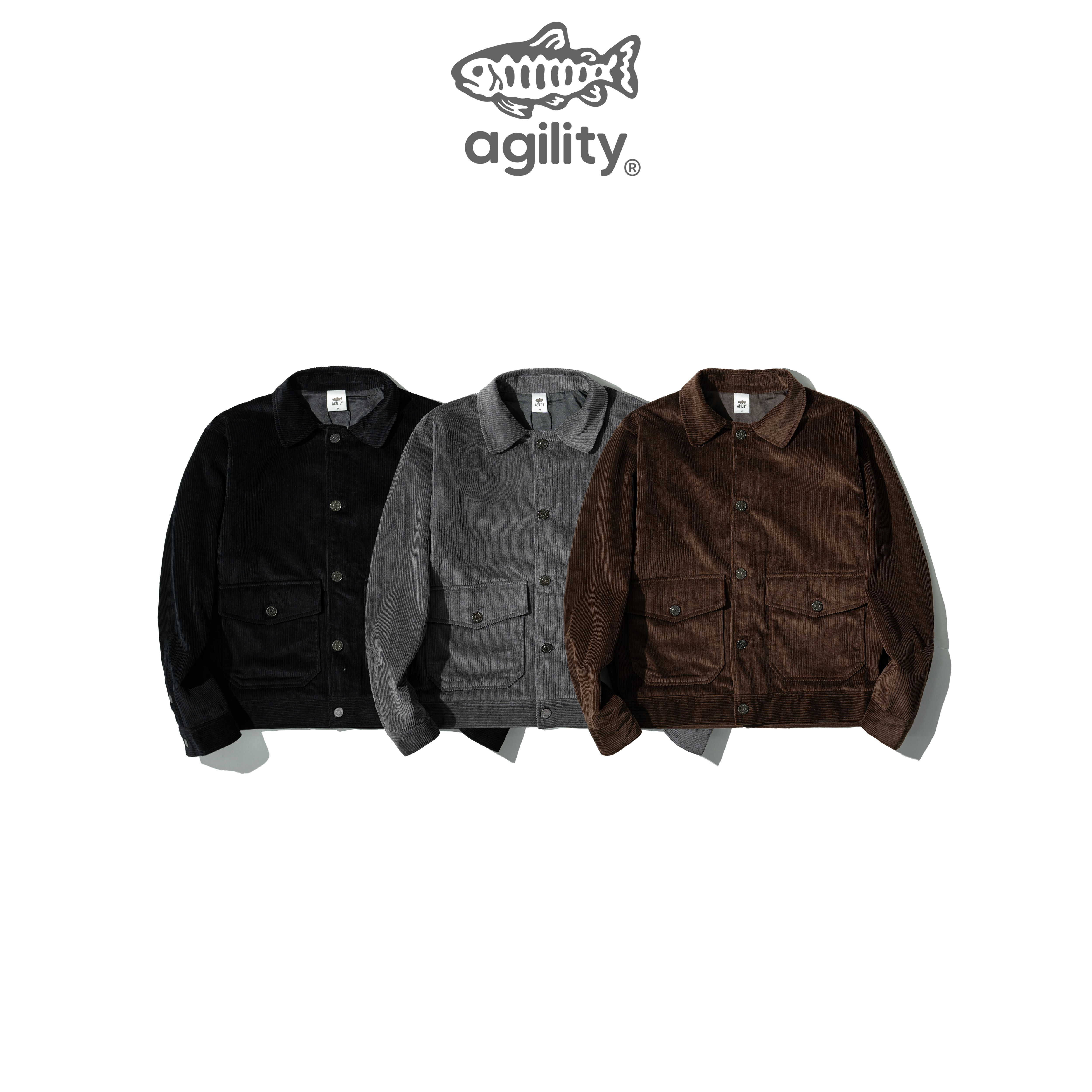 AGILITY Corduroy Cropped Jacket 短版 燈芯絨外套 [NJ8]
