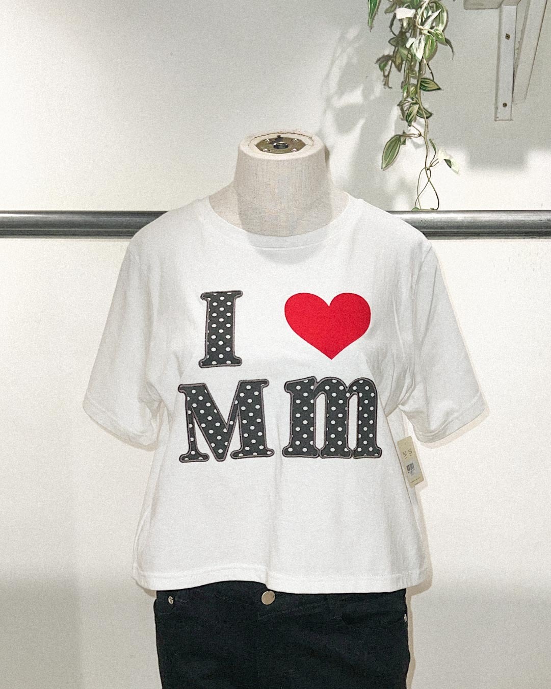 【現貨】I ❤ Mm波點字上衣