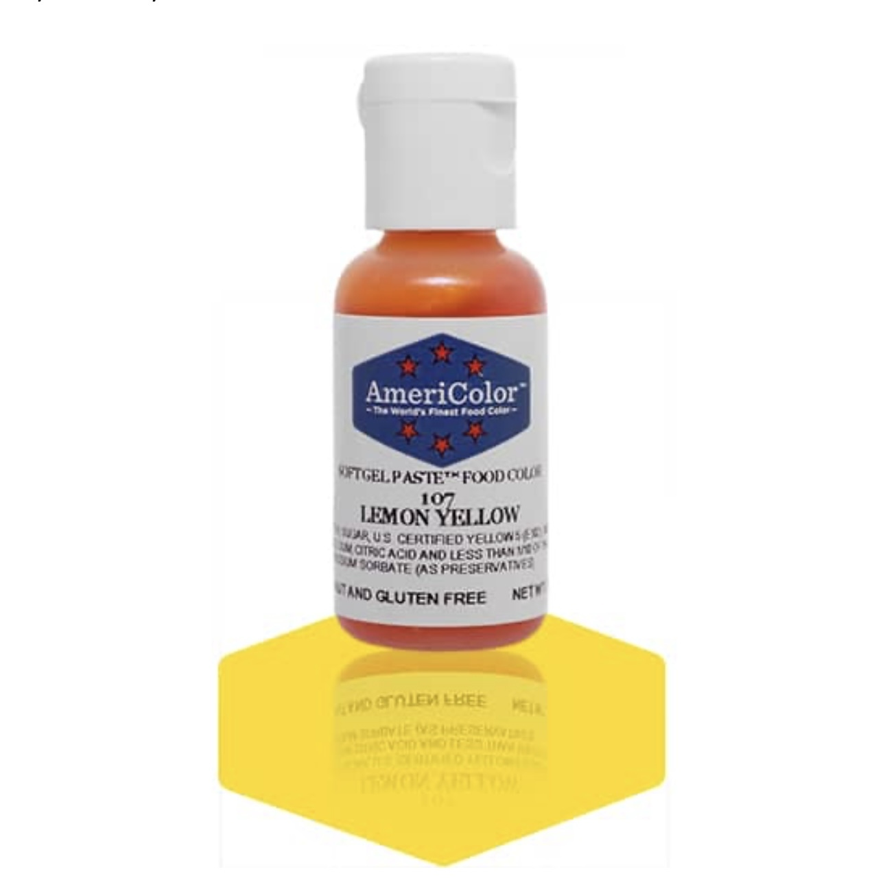 AmeriColor Soft Gel Paste Food Colour Lemon Yellow 21g