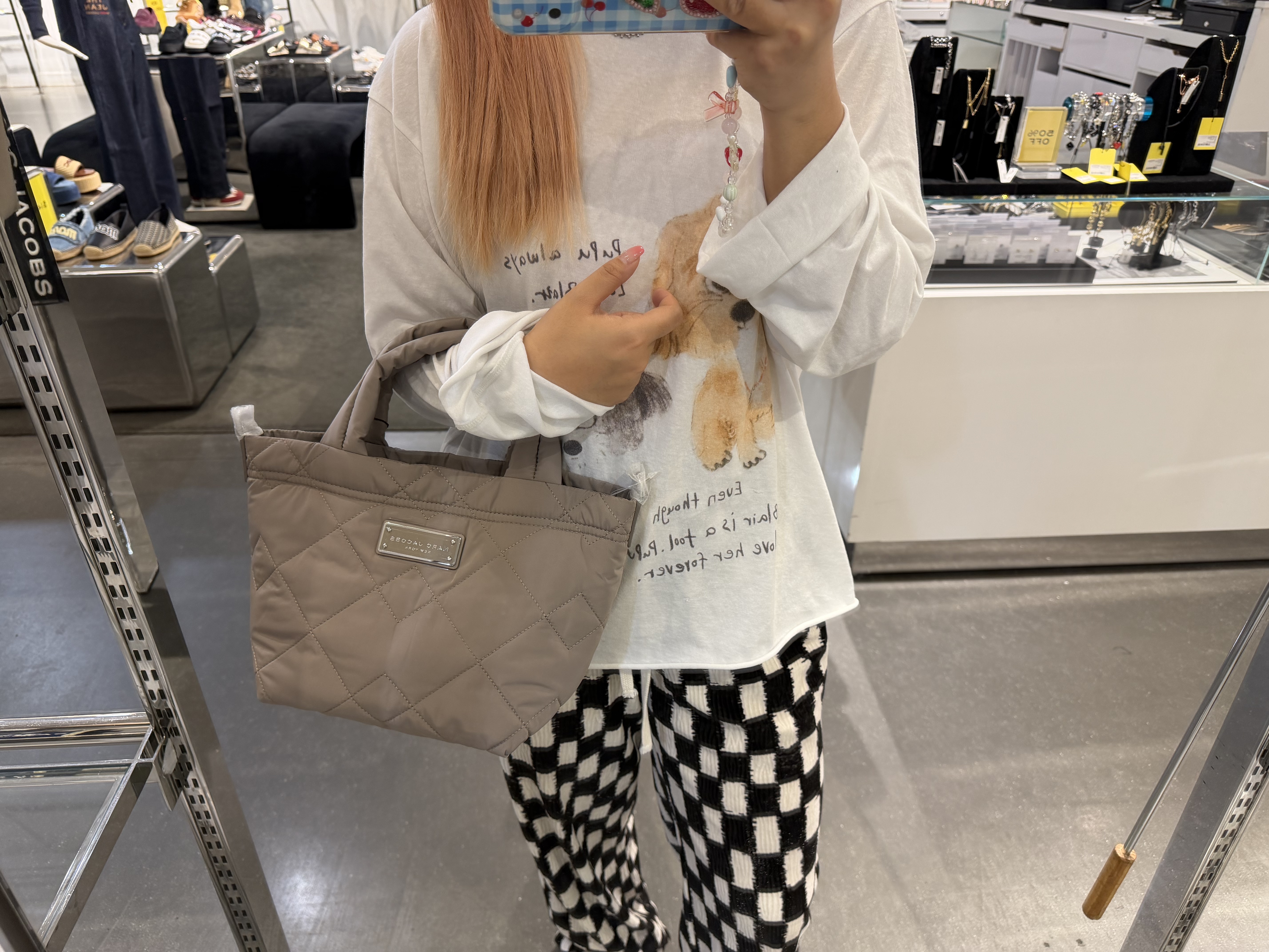 【直播】Marc Jacobs LX082778 菱格小號兩用TOTE