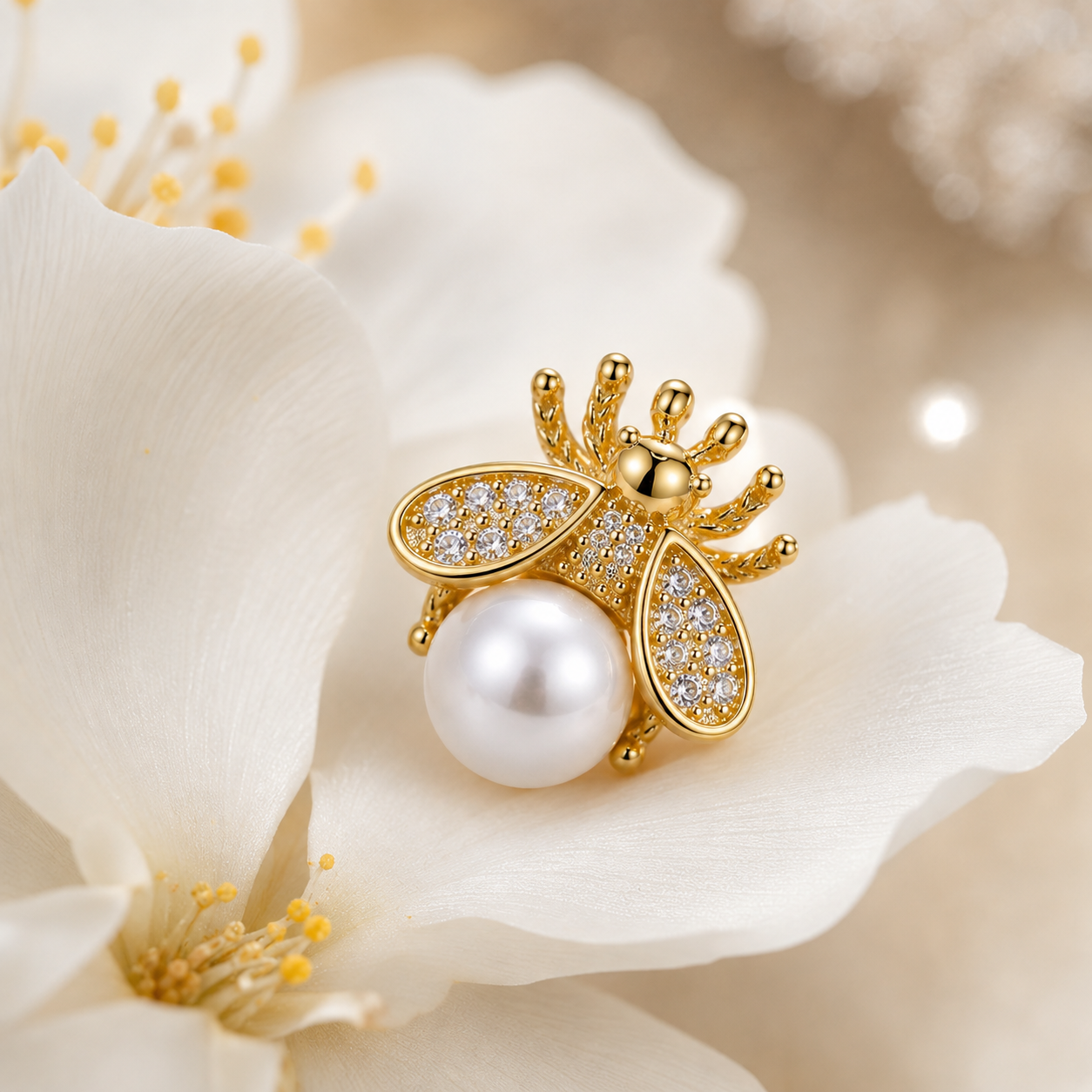 Bee Series | Future Pearl Stud Earrings