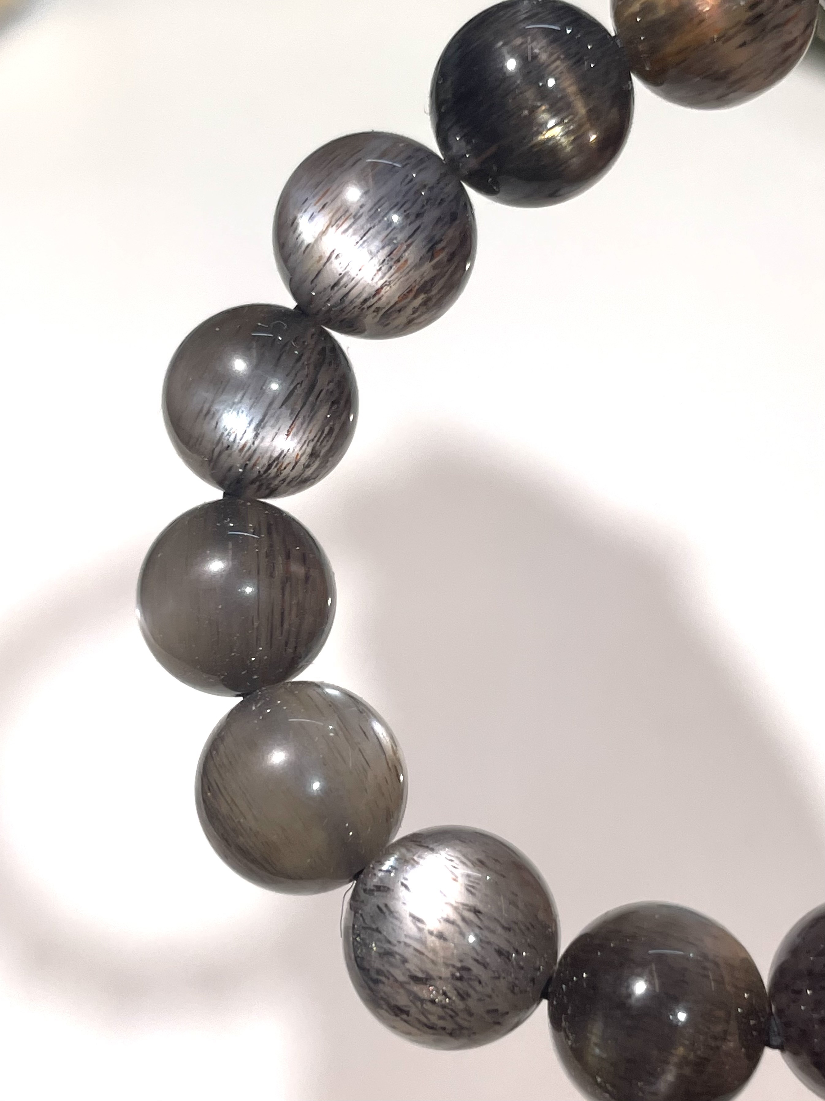 (現貨)黑太陽手鏈 10mm (3966)