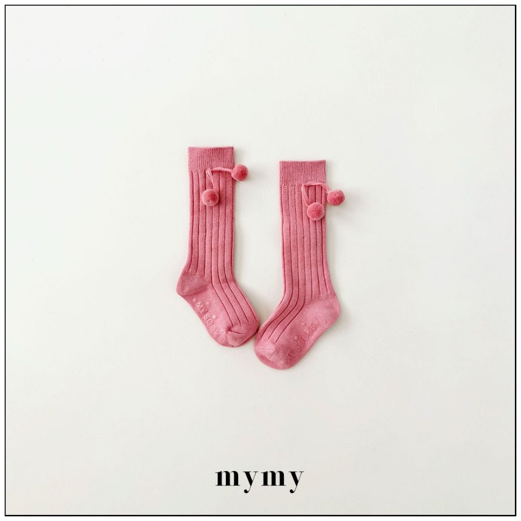 正韓秋Mysocks  可可愛愛雪球襪(兩入一組)