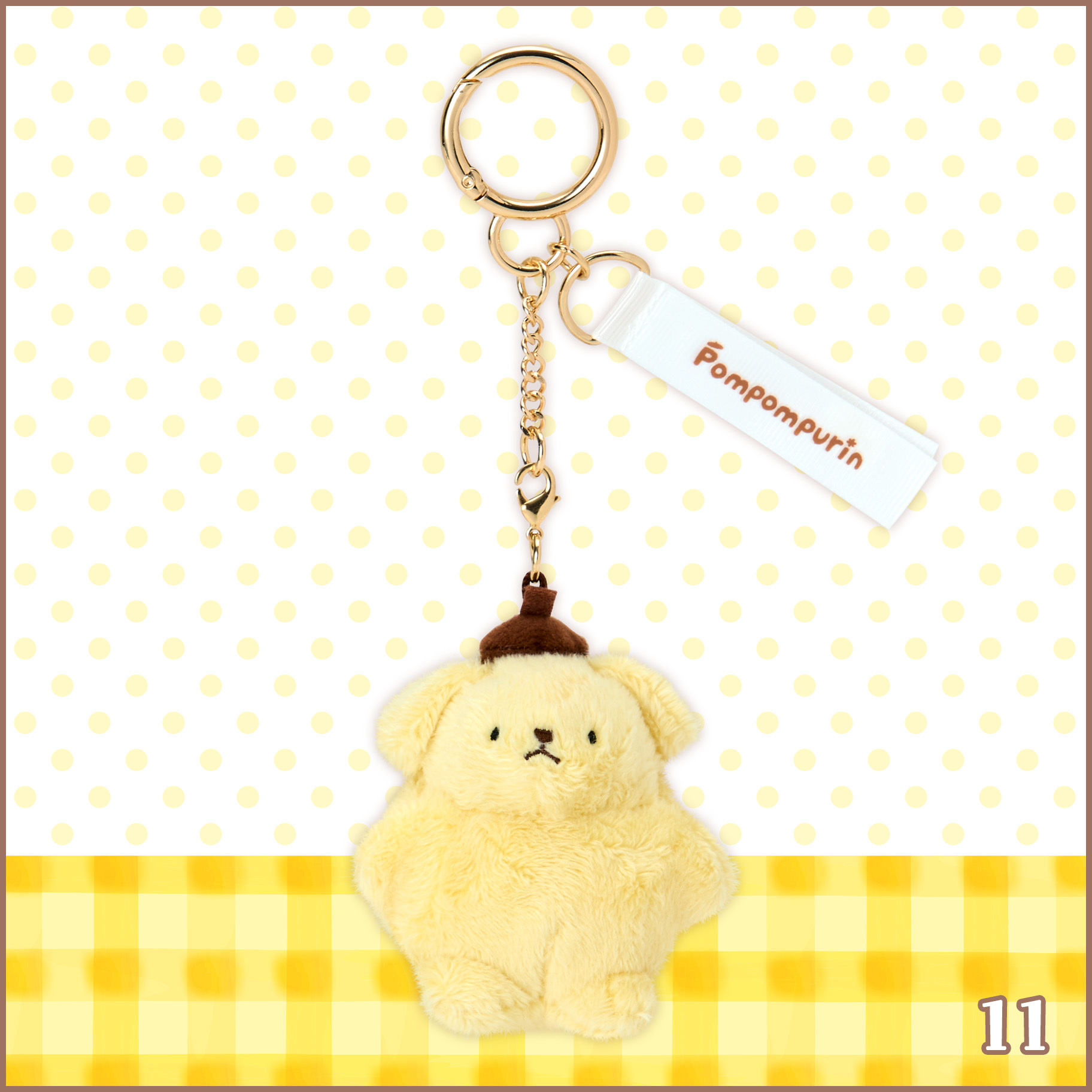日本 Sanrio Pom Pom Purin 布甸狗 30周年 復刻初代系列 公仔吊飾匙扣