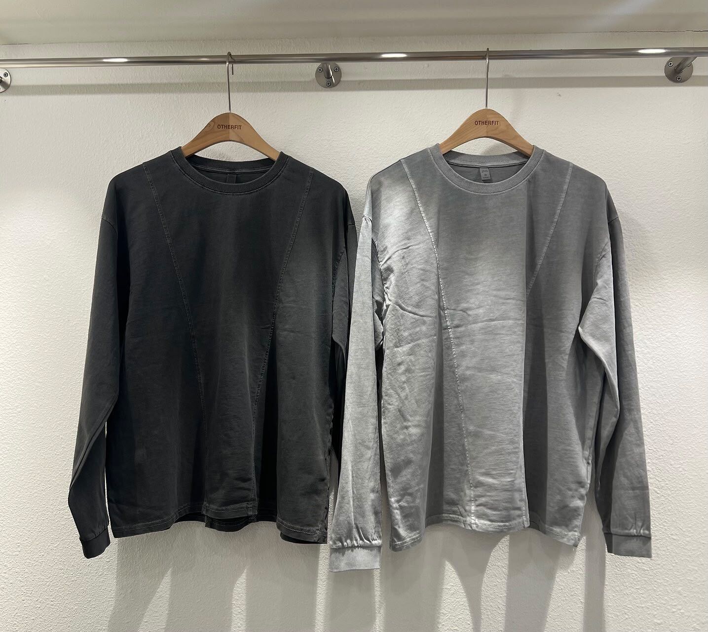 洗水淨色長袖衫 OTHERFIT-040T
