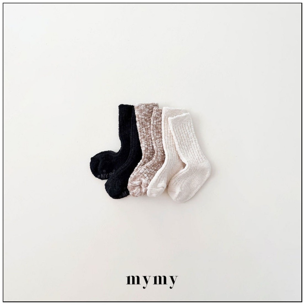 正韓秋Mysocks 泡泡感雪花襪(三入一組)
